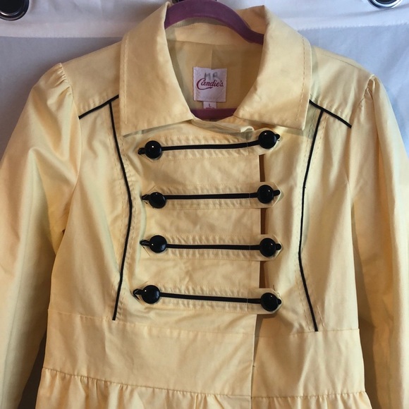 Candies Yellow Dress Coat size Large - Picture 4 of 7